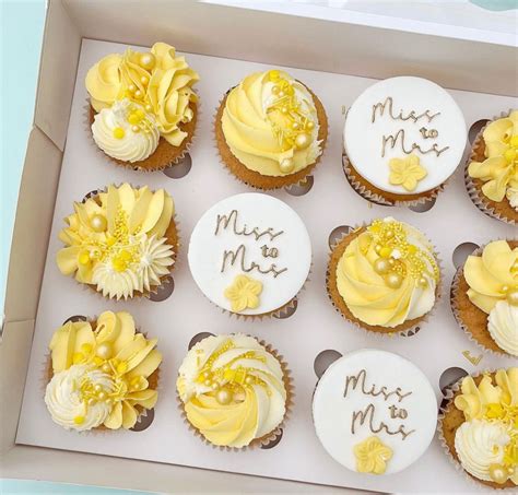 Sunflower Cupcakes For A Bridal Shower