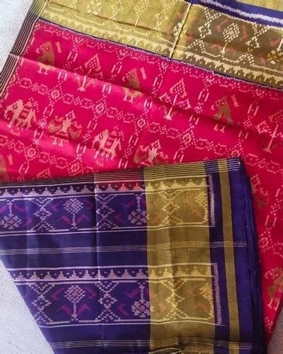 M Separate Blouse Piece Chanderi Silk Singal Ikkat Patola Saree