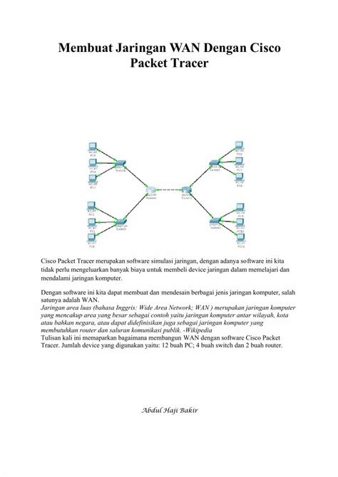 Pdf Membuat Jaringan Wan Dengan Cisco Packet Tracer Dokumen Tips