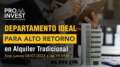 Descubrí el departamento ideal para alto retorno con alquiler