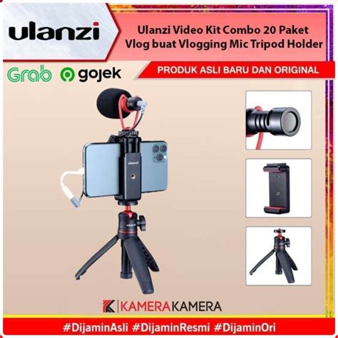 Jual Ulanzi Video Kit Combo 20 Paket Vlog Buat Vlogging Mic Tripod