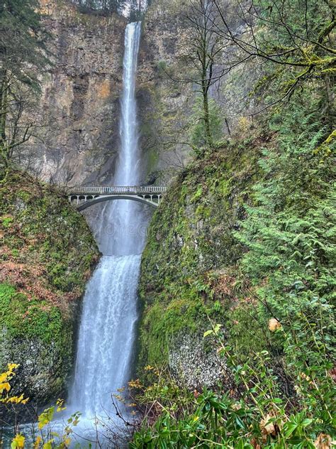 Multnomah Falls Stock Image Image Of Cliff Landscape