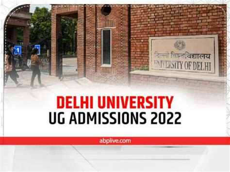 Delhi University Special Spot Admission 2022 Du Ug Program Admission