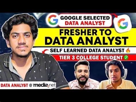 GOOGLE SELECTED DATA ANALYST SELF LEARNED DATA ANALYST FRESHER TO