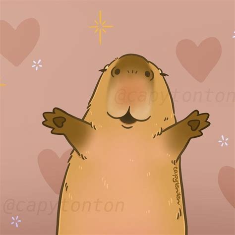 I Hug You Capybara Art Day Vietnam Drawings Artist Artwork