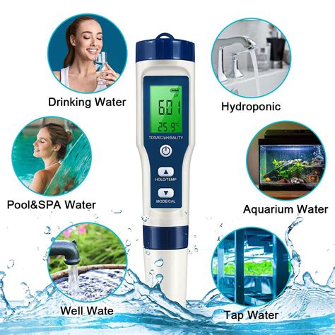 Digital Ph Wert Tds Ec Wasser Messger T Tester Meter Aquarium Pool