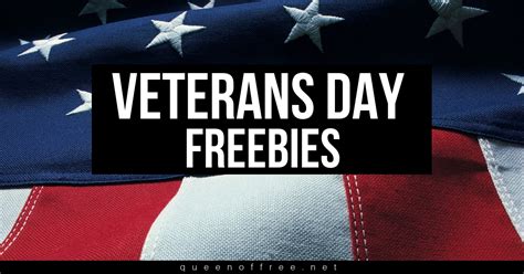 Veterans Day Freebies 2023 - Queen of Free