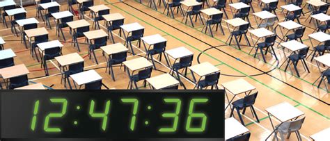 Digital Exam Clocks for Classrooms & Halls | Wharton