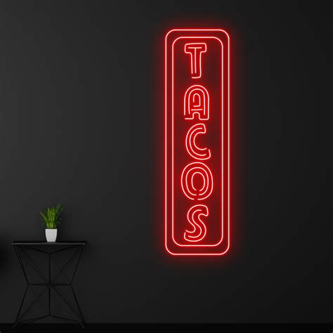 Handmadetneonsign Tacos Neon Sign Taco LED Light Tacos Led Sign Taco