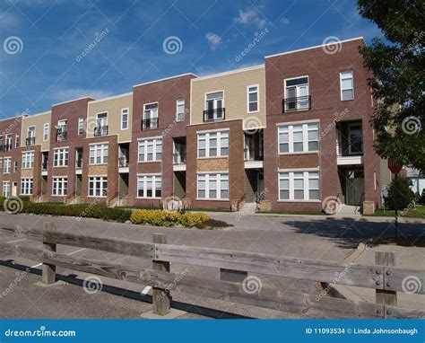 New Townhouse Or Condo Type Homes Stock Images - Image: 11093534