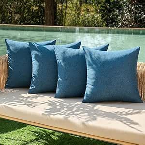 Amazon MIULEE Pack Of 4 Decorative Outdoor Throw Pillow Covers