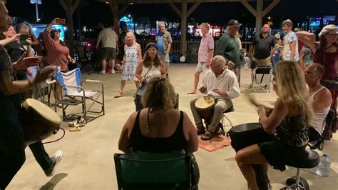 Drum Circle In St Augustin Youtube