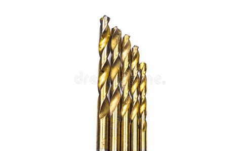 Gold Drill Bit Stock Photo Image Of Drilling Gray Instrument 20296588