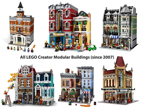 All LEGO Modular Building sets released in 19 years (2007 - 2025 ...