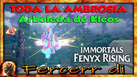 Toda La AMBROSIA De La Arboleda De Kleos En IMMORTALS FENYX RISING