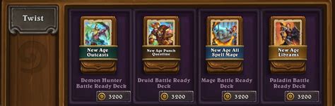 Featured Battle Ready Decks Twist New Age Hearthstone Top Decks