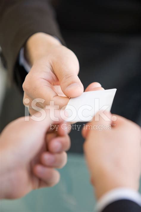 exchanging business cards stock photo royalty  images freeimages