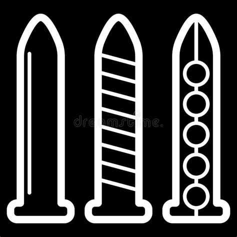 Different Types Of Dildos Vibrators Adult Sex Toys Silhouettes