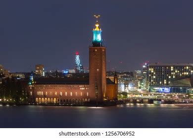 Stockholm City Hall Stadshuset Night Old Stock Photo 1256706952 | Shutterstock