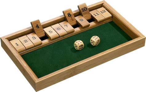 Philos 3271 Shut The Box 12er Bambus Green Games Würfelspiel