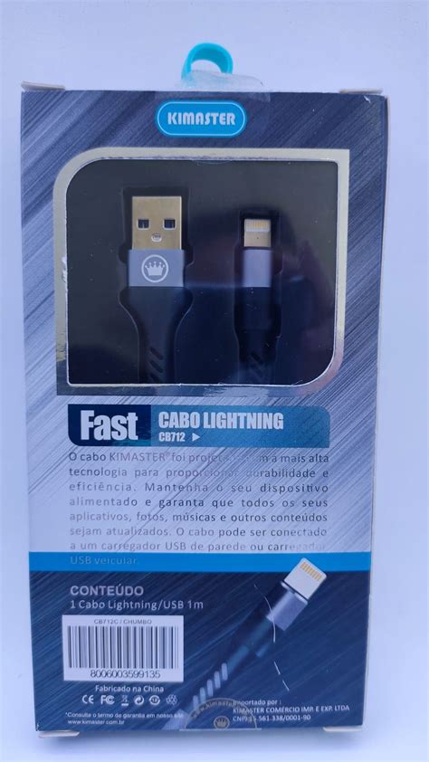 Cabo Lightning Blindado Kimaster CB712 Gringolândia