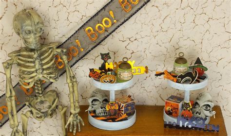 Dollhouse Miniature Halloween Accessories W/ or W/out Tiered Tray 1:12 ...