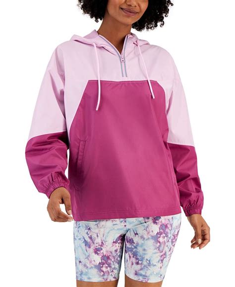 Id Ideology Womens Colorblocked Windbreaker Created For Macys Macys