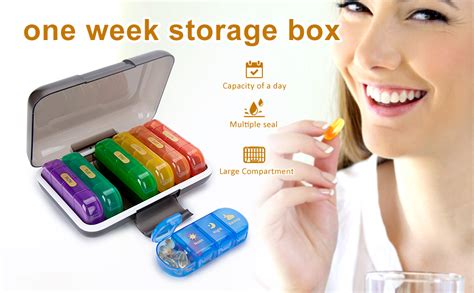 Amazon MURRI MURRDI Large Weekly Pill Organizer 4 Times A Day