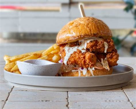 southern-fried-chicken-burger | The Bunker - Cafe Bar Restaurant