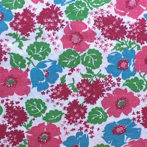 Vintage Full Feed Flour Sack Springtime Pink Aqua Floral X