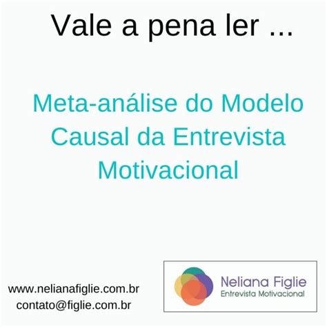 Entrevista Motivacional Meta análise Dra Neliana Buzi Figlie