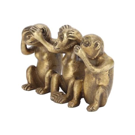 Heg Statues De Singe Statues Miniatures En Laiton Pour La D Coration De