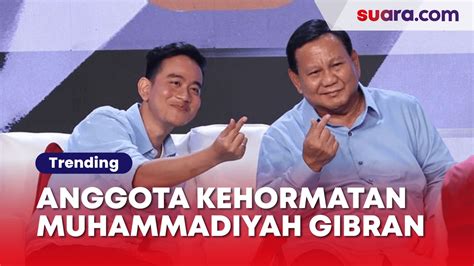 Gibran Tak Mau Datang Arti Tanda Anggota Kehormatan Muhammadiyah