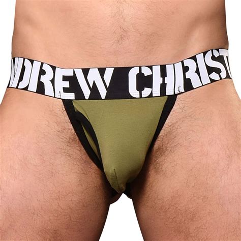 Andrew Christian Almost Naked Capsule Army Jock Olive INDERWEAR