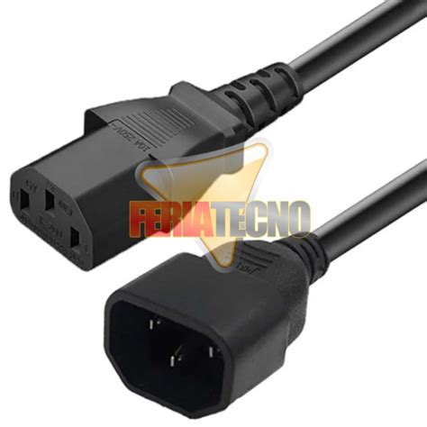 CABLE DE PODER MACHO HEMBRA 1 8 MTS UPS MONITOR