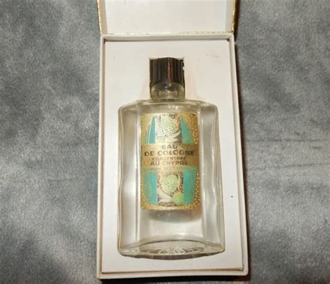 Ancien Flacon Vide Dans Sa Boite Eau De Cologne Chypre P Giraud Paris