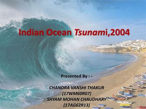 Indian ocean tsunami case study