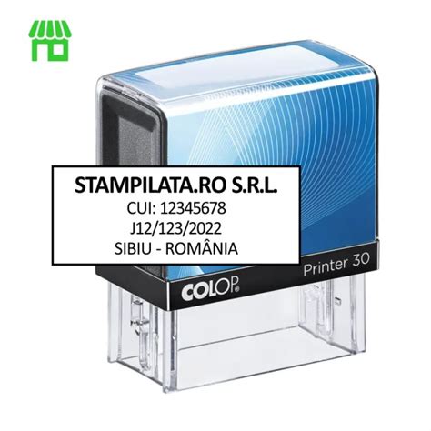 Stampila Colop Printer P30 Dimensiune 47x18 Mm Pentru SRL