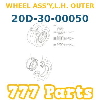 D Komatsu WHEEL ASS Y L H OUTER