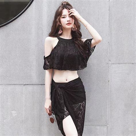 Fairy Swimsuit Female Split BIKINI BIKINI Three Piece Suit Korean Sexy Fairy Hot Spring Yong