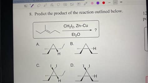 Solved Predict The Product Of The Reaction Outlined Chegg