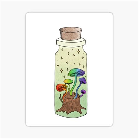 Gay Pride Mushrooms Sticker For Sale By Alienteacup Redbubble