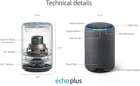 Best Buy Amazon Echo Plus Nd Gen Smart Speaker With Alexa And Built