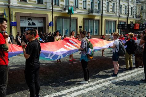 Kyiv Ukraine June 23 2019 March Of Equality LGBT March KyivPride Gay Parade People