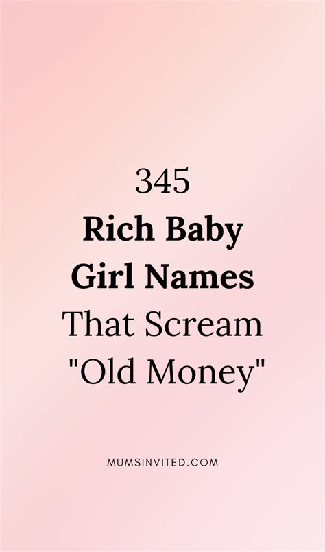 Cute Wealthy And Spoiled Rich Girl Name Ideas With Old Money Charm In