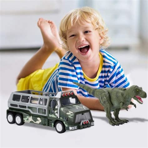 Build Me Jurassic World Transporter Truck Tyrannosaurs Rex Dinosaur