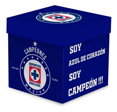 Caja De Madera Para Regalo Cruz Azul Campe N Futbol Tem Tica Mercadolibre