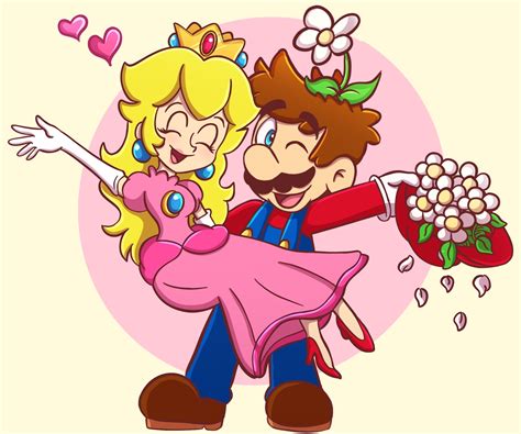 Mario And Peach Super Princess Peach Redraw By Nintenprincess Draws