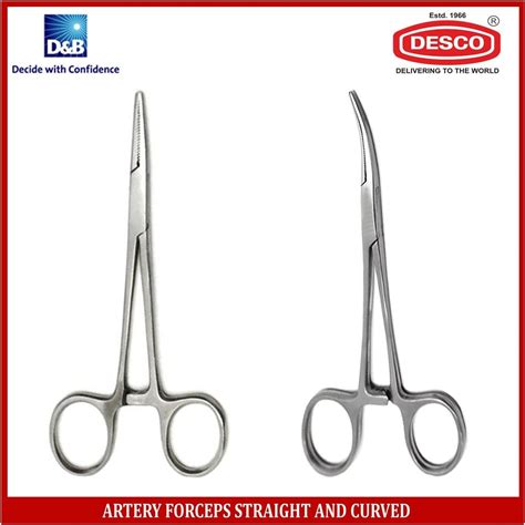 Stainless Steel Instruments Artery Forceps Straight Curved 6 Inch At