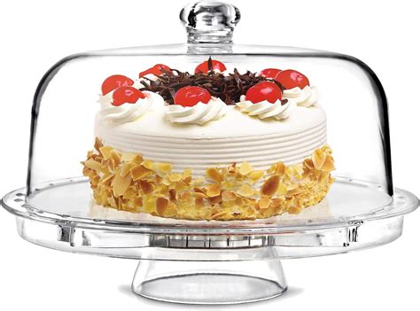 Bardrinkstuff Glass Cake Stand And Dome 255cm Vintage Inspired Cake